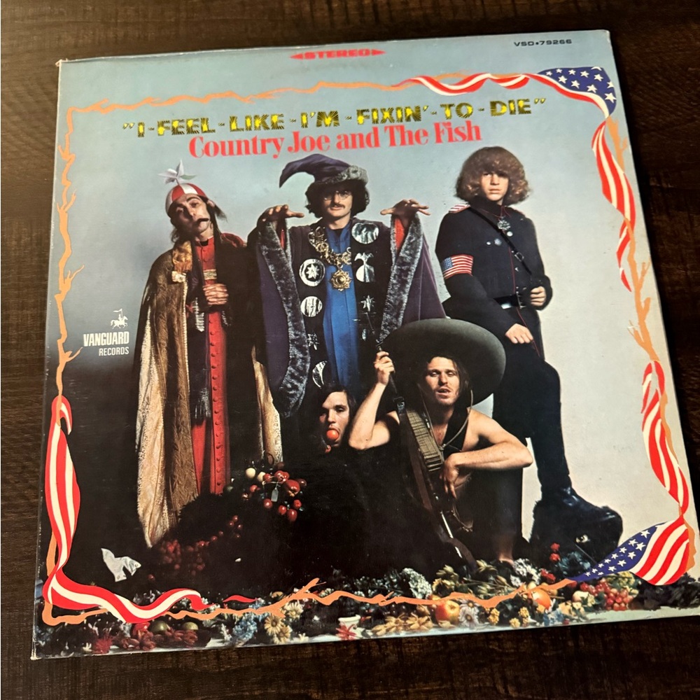Country Joe W/Fish I Feel Like I'm Fixin to Die Vinyl 12" Vintage